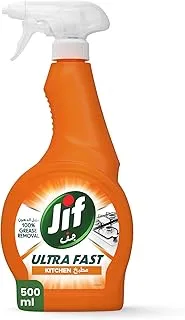 JIF Ultra Fast Cleaner Spray, for Kitchen, 100% tough grease removal, 500ml