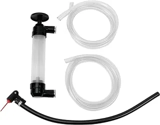 Performance Tool Black/Clear 48-inch Hoses Grip Clip Transfer Pump/ Siphon Fluid Pump Kit For Water, Oil, Liquid, And Air, W1156