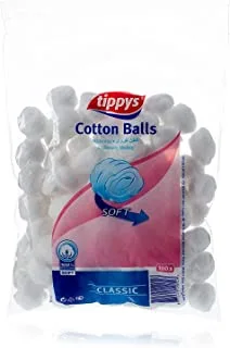 Tippys White Cotton Balls, 100 Pieces