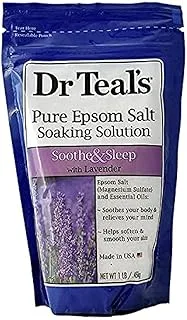 Dr Teal's Soothe & Sleep Pure Epsom Salt Soaking Solution With Lavender, 0.45 Kg