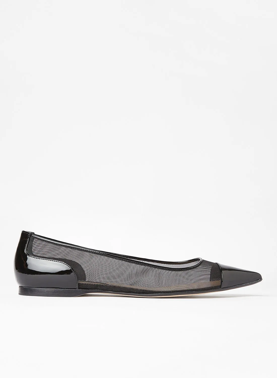 Sergio Rossi Pointed Ballerinas Black