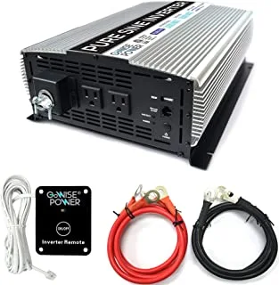 GoWISE Power PS1006 3000W Pure Sine Wave Inverter/Hardwire Terminal, Updated Model, 1 Pack