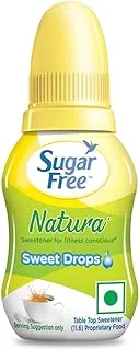 Sugar Free Natura, Drops 10ml |India’s No.1 Sweetner|100% Safe| Scientifically Proven & Tested|Sweet like Sugar but with zero calories|