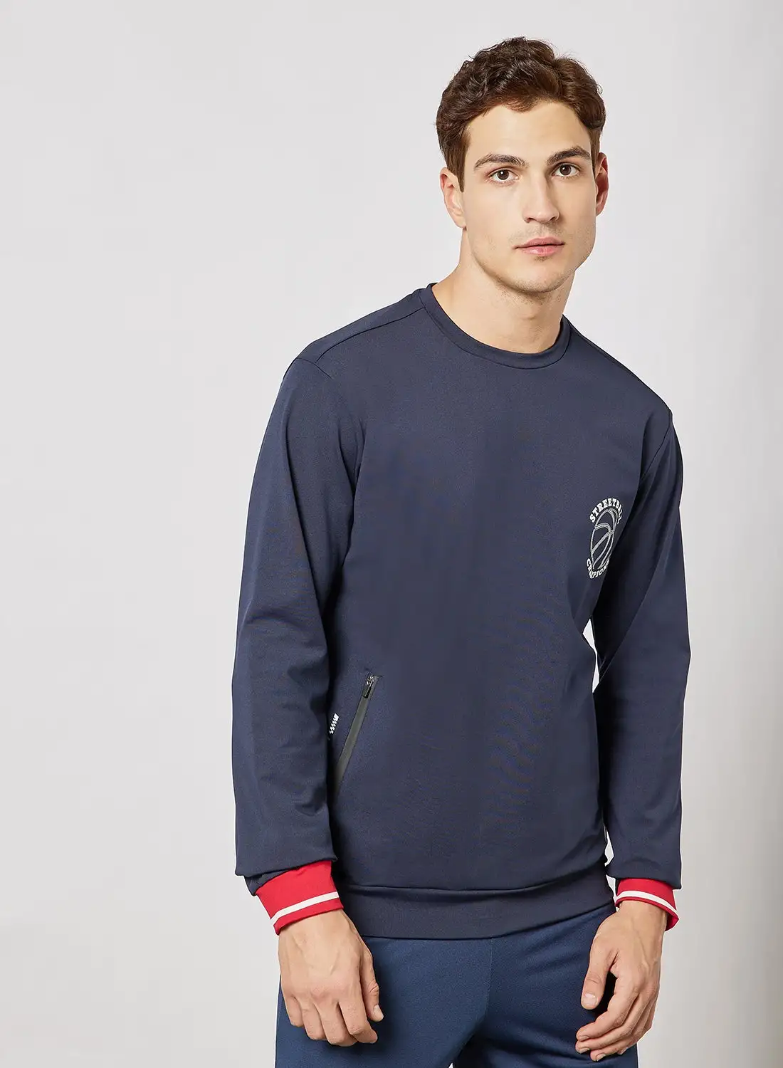 ABOF Active Wear Sweatshirt Navy