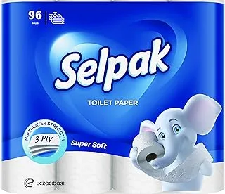 Selpak 3 Ply Toilet Paper 96 Rolls 140 Sheets