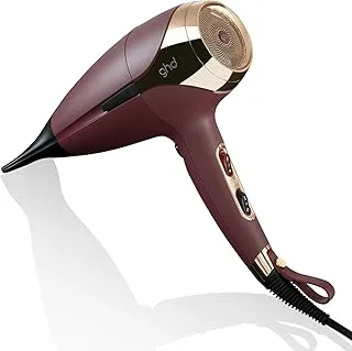 ghd Helios Hair Dryer 1875w Professional Blow Dryer, Longer Life + Brushless Motor Lightweight Hair Dryer for Salon-Worthy Blowout Plum