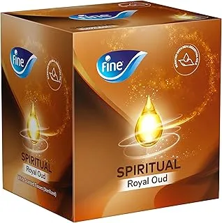 Fine Wellness Spiritual Oud Facial Tissue, 1 box of 2 Ply × 100 Sheets, Cotton Soft Absorbent Tissue, Embrace the Oud Scented Face Tissues