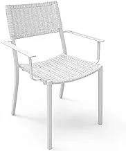 INFLUENCE - IMPRESSION DINING ARMCHAIR - BLANC WICKER - WICKER BLANC NS9586-A2-WR11