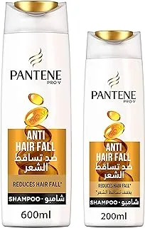 Pantene Pro-V Anti-Hair Fall Shampoo, 600 ml + Shampoo 200ml