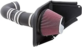 K&N Cold Air Intake Kit: Increase Acceleration & Engine Growl, Guaranteed to Increase Horsepower up to 10HP: Compatible with 6.0/6.2L, V8, 2014-2017 Chevy SS and 2008-2009 Pontiac G8, 63-3071