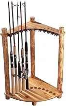 Rush Creek Creations Fishing Rod/Pole Holder Corner Storage Rack