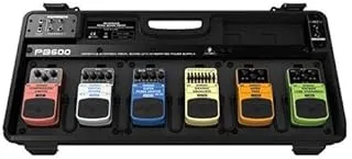 Behringer Universal Effects Pedal Floor Board with 9 V DC Power Supply and Patch Cables PB600