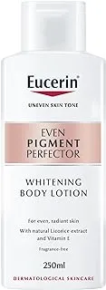 Eucerin Even Pigment Perfector Body Lotion with Licorice Extract and Vitamin E for Even, Radiant, Smooth and Clear Skin, Strengthens and Moisturizes, 250ml