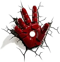 3Dlightfx 816733840598 Marvel Avengers Iron Man Hand 3D Deco Light,Red