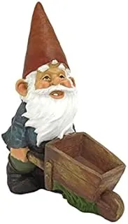 Design Toscano Wheelbarrow Willie Garden Gnome Statue