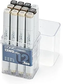 Copic Marker 12 Piece Set - Warm Gray