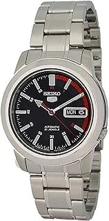 Seiko 5 Men Black Automatic Dial Stainless Steel Band Watch - SKKK31J1, Silver, SKKK07J1