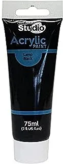 ACRYLIC COLOR 75ML LAMP BLACK