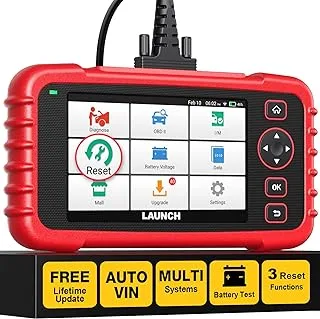 LAUNCH OBD2 Scanner CRP123X Code Reader for ABS SRS Engine Transmission Diagnostic Tool, 5.0” Touchscreen Android 7.0-Based Wi-Fi One-Click Lifetime Free Update Scan Tool, Upgraded Version of CRP123