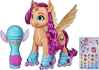 My Little Pony: A New Generation Movie Sing 'N Skate Sunny Starscout Interactive 9 Inch Remote Control Toy With 50 Reactions, Lights, Multicolour, F1786