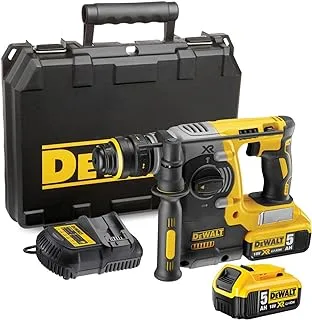 مطرقة Dewalt 18V Li-Ion Brushless Sds Plus المدمجة ، أصفر / أسود ، Dch273P2-Gb ، ضمان لمدة 3 سنوات