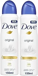 Dove Antiperspirant Deodorant Original, 150ml (Twin Pack)