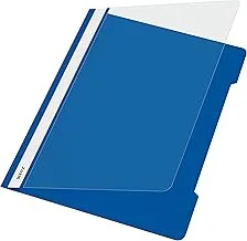 Esselte Leitz Standard Conference File A4 Full Length Title Strip Pvc Plastic Blue