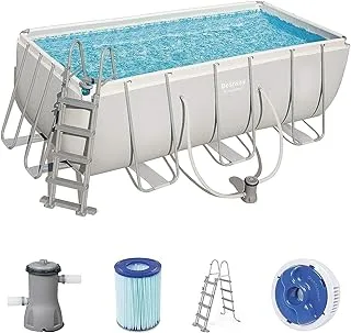 Bestway Power Steel Rectangular Swimming Pool ,56456