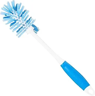 Kleaner Toilet Scrubbing Brush with Curved Grip Handle, Durable hard synthetic plastic fibres, Ergonomic shape ideal for deep cleaning