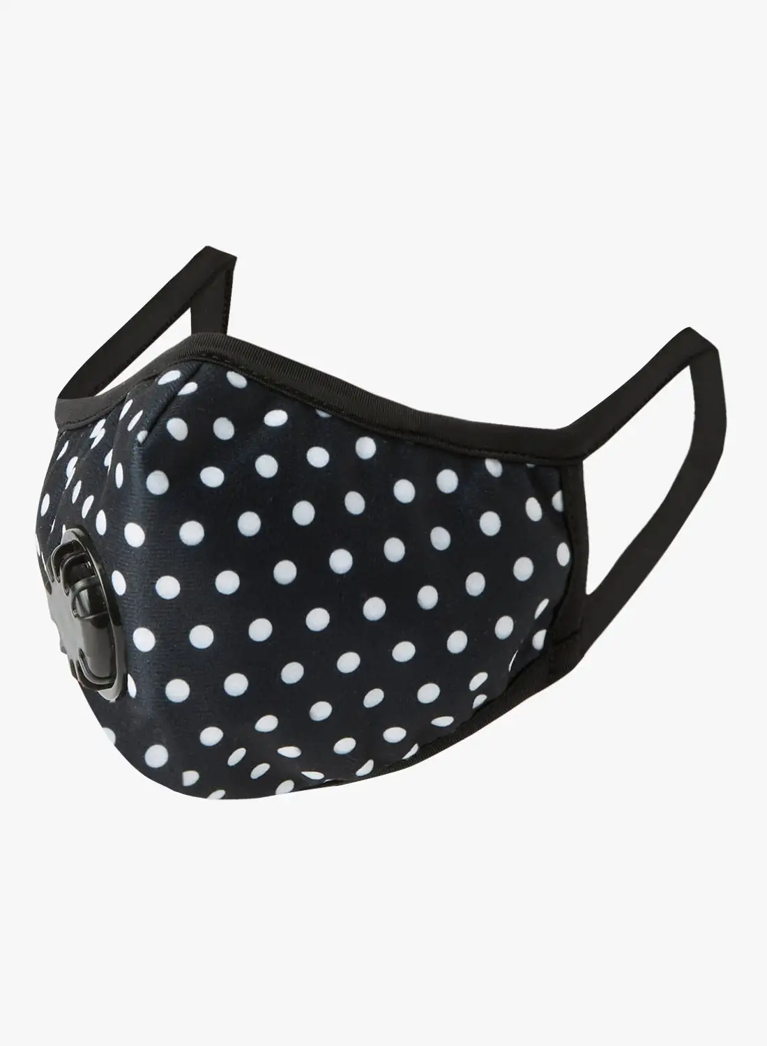 Nomad Mask Unisex Polka Dot Face Mask Black