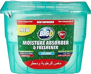 Big D Moisture Absorber And Freshener, Cool Marine