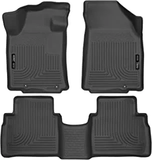 Husky Liners Weatherbeater Floor Mats | Fits 2016-2021 Nissan Maxima | Front & 2nd Row, 3-pc Black - 99621