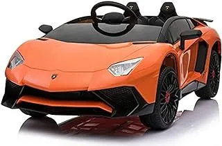 Dorsa Lamborghini Aventador SV Ride On Sport Car, Orange, 0913-ORANGE-D