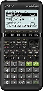 Casio fx-9750GIII, Standard Graphing Calculator, Python and Natural Text Book Display, Black