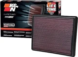 K&N Engine Air Filter: High Performance, Premium, Washable, Replacement Filter: Compatible with 1999-2019 Chevy/GMC Truck and SUV V6/V8 (Silverado, Suburban, Tahoe, Sierra, Yukon, Avalanche), 33-2129