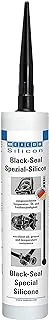 Weicon Black-Seal 310 Ml Catridge Silicone Adhesive Sealing Compound For Bonding Of Pump Tanks Motor Gearbox Pressure- Heat Resistant Black/Grey