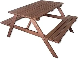 Dubai Garden Centre Custom Made Natural Colour Picnic Table