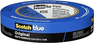 Scotch Blue Premium Masking Tape 24mm x 54.8m, 1 roll/pack | Blue color | Masking and Protection | High adhesion | Multi-Surface | For walls, ceiling, metal, wood | Easy to Remove with no residue