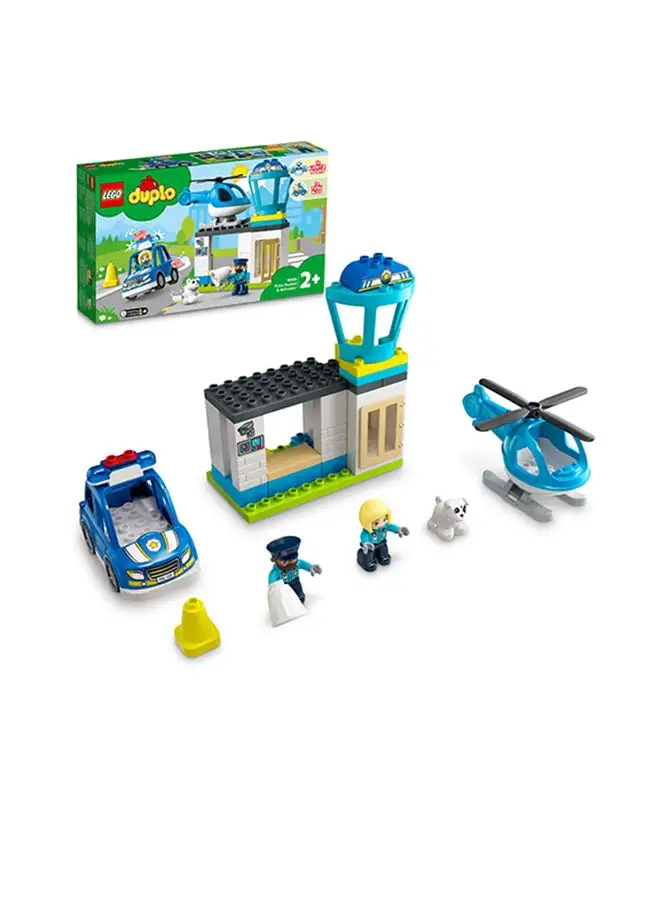 LEGO 6379240 LEGO 10959 DUPLO Town Police Station & Helicopter Building Toy Set (40 Pieces) 2+ Years