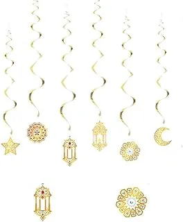 Ramadan and Eid themed Hanging Swirls for Ramadan Eid Party Home Decorations