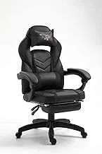 Mahmayi C457_GAMING-BLKGRY High Back Black & Grey Video Gaming Chair with PU Leatherette, Grey-PU