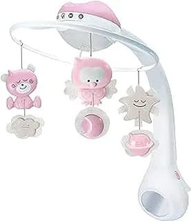 Infantino Baby 3 In 1 Projector Musical Mobile Projector|Child Sleeping Aids|Night Light With Music|Stroller Toys & Accessories| (Pink)