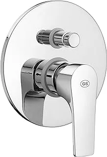 Gs Slim Concealed Single Lever Bath-Shower Mixer With Push-Button Diverter - Chrome