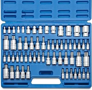 Neiko® 10083A Master Torx Bit Socket And External Set | 60-Piece S2 Cr-V Steel