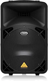 Behringer EUROLIVE B615D Active 2 Way 1500 Watt PA Speaker System with 15 inches Woofer and 1.75 Titanium Compression Driver, XLR