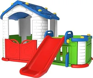 Mini Panda Big House With Slide , Mix Colour