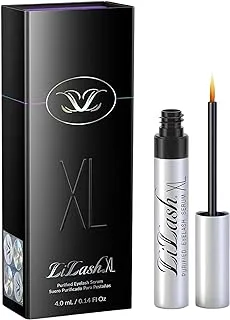 Lilash Purified Eyelash Physician-Formulated Serum Xl, Fuller Longer Looking Eyelashes Eye Makeup Natural Enhancer Safe Sensitive Eyes & Contact Lens Wearers 6-Month Supply (4ml)