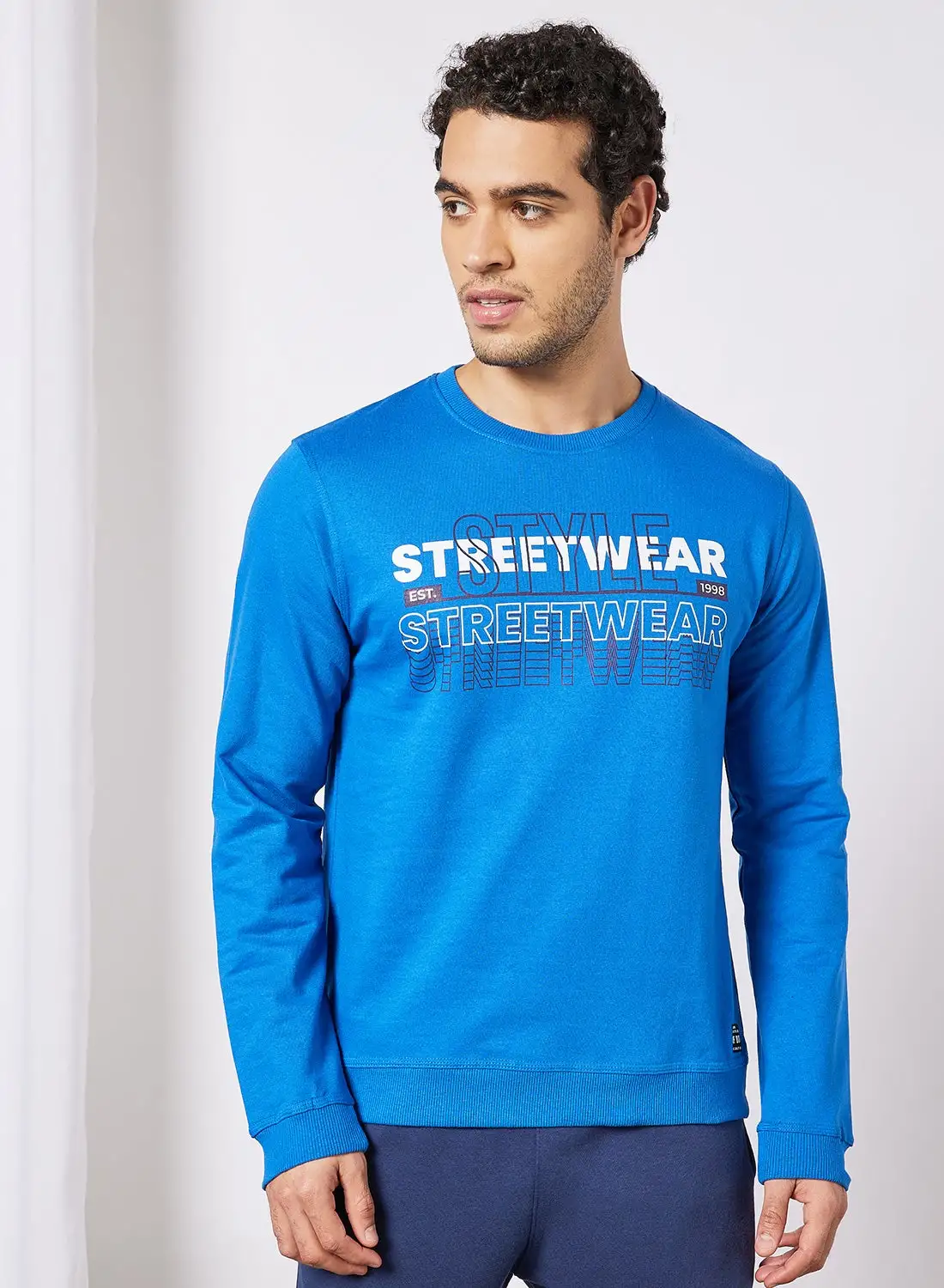 ABOF Regular Fit Sweatshirt Royal Blue