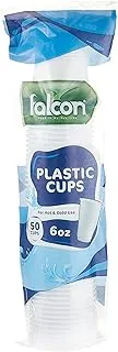 Falcon Plastic Cup 6 Oz - 50 Pieces