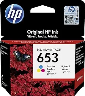 Hp 653 Tri-Color Original Ink Advantage Cartridge, 3Ym74Ae